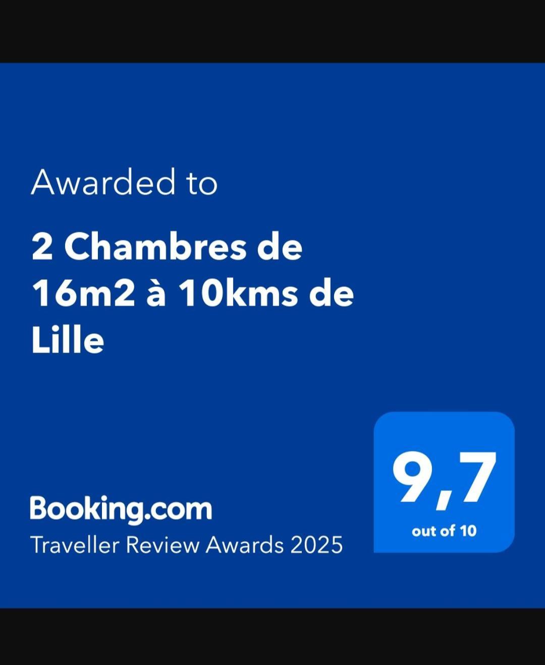 2 Chambres de 16m2 à 10kms de Lille Beaucamps-Ligny Exterior foto